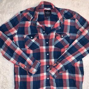 [American Eagle] Boyfriend Fit Plaid Shirt